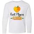 thumbnail image 3 of Inktastic Fort Myers Florida Orange in Heart Long Sleeve Youth T-Shirt, 3 of 5