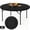 Black, variant on HaiNova 60in Round Folding Table, Heavy Duty Plastic Table for Commercial Event Wedding Party Desk, Accommodate 6-8 People, Black