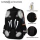 thumbnail image 4 of Mochila para Niños, Mochila con Múltiples Compartimentos para Preescolar Primaria De Jardín De Infantes para Niños, Bolsillos Laterales con Correa para El Pecho-Espacio Negro, 4 of 4