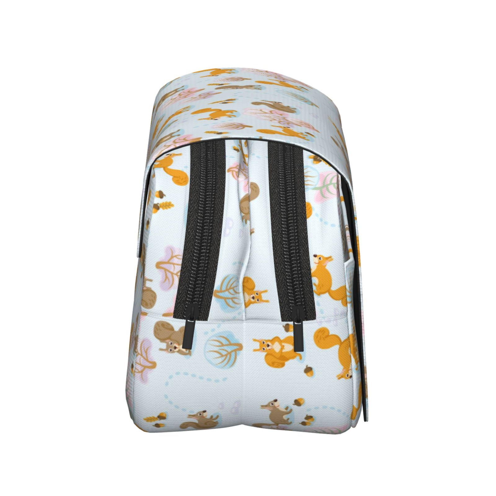 Rateoe Squirrel In The Forest Pattern Double Clamshell Pen Case, Storage Organizer with Two Zipper Compartments– Holds Up to 50 Pencils & Pens
