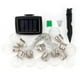 thumbnail image 1 of Cadena de luces solares impermeables con 10 chips LED para decoración de festivales y jardines al aire libre, 3,8 m, 1 of 14