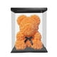 thumbnail image 2 of Oso de rosas con caja, adorable oso de flores preservadas, regalo artificial para bodas y fiestas. Naranja, 2 of 9