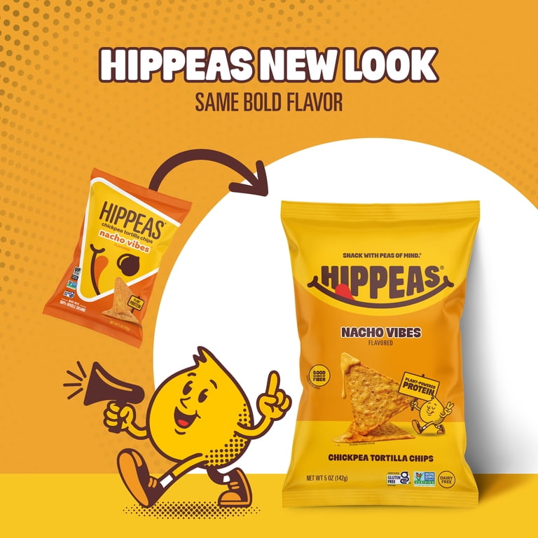 Hippeas, Chickpea Tortilla Chips, Nacho Vibes, 5 oz, Gluten Free