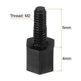 thumbnail image 2 of Uxcell M2 Nylon Hex Standoff Screws Nuts, 1Set/100Pack PCB Male Female Threaded Kit for Motherboards(4mm+5mm, Black), 2 of 5