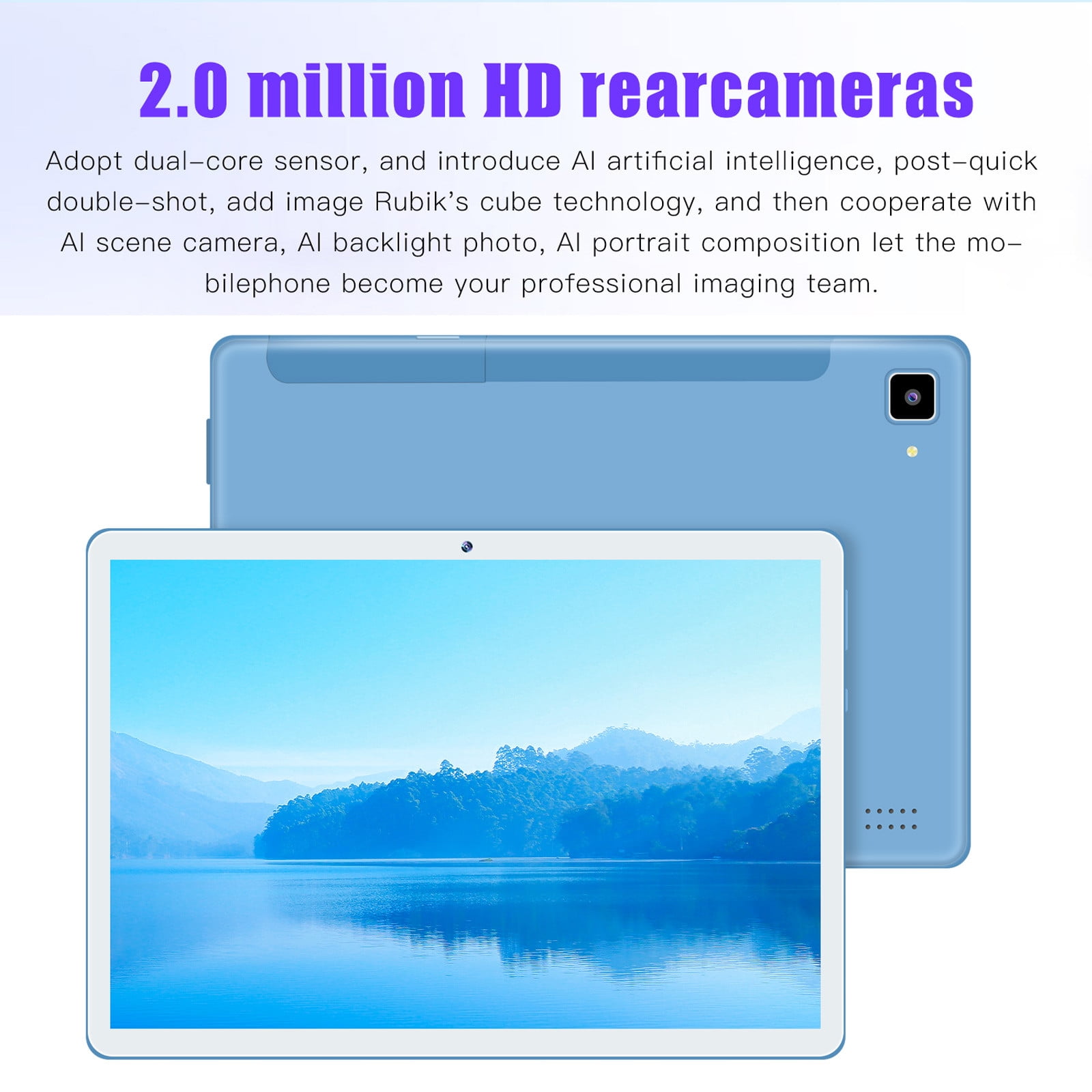 HD 8-inch Tablets Android Version, WIFI Bluetooth Voice Call Learning Game Tablet, 2+16G/256G Eight Core Processor, Support SIM Card Communication Function