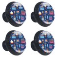 thumbnail image 2 of 4 Pcs Candle Knobs for Kitchen Cabinet Cupboard Dresser Bookcase Drawer Pulls Handles Round Home Decor, 2 of 8