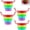 4pcs, variant on Expandable Kitchen Sink Strainer, Adjustable Over-Sink Colander with Rainbow Basket, Foldable Multi-Color Fruit Vegetable Pasta Drainer for Home Kitchen