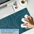 thumbnail image 3 of Designer Gaming Mouse Pad - Japanese Blue & White Wave, Large Size, Non-Slip Base, 3 of 7