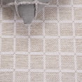 thumbnail image 6 of SAFAVIEH Montauk Elwyn Checkered Cotton Area Rug, Beige/Ivory, 6' x 6' Round, 6 of 10