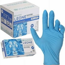 100PCs Dental Grade Examination Leone Nitrile Gloves by VASTMED | 4.0G Finger Tips Texture Latex/Powder-Free Professional Grade Gloves