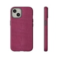 thumbnail image 2 of Red Wine Snakeskin Print iPhone 15 Case-iPhone-Animal Print iPhone Case, 2 of 3