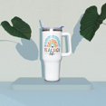 thumbnail image 2 of Teacher Appreciation Gifts for Women Men, 40 Oz Tumbler with Handle and Straw, Durable Insulated Stainless Steel Leak-proof Travel Cup, Thank You Teacher Gifts Life Birthday, Back To School Present, 2 of 6
