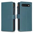 thumbnail image 2 of Compatible with Google Pixel 7 Premium PU Leather Wallet Case with 9 Card Slots Zipper Pocket and Hand Strap, 2 of 5