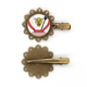 thumbnail image 1 of Congo emblema nacional país Tocado de pieza de pelo de horquilla de flor de metal vintage, 1 of 3