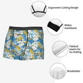 thumbnail image 5 of Kdxio Men's Boxer Briefs with Flower and Sail Boat Print - Comfortable and Breathable Underwear for Everyday Wear, 5 of 7