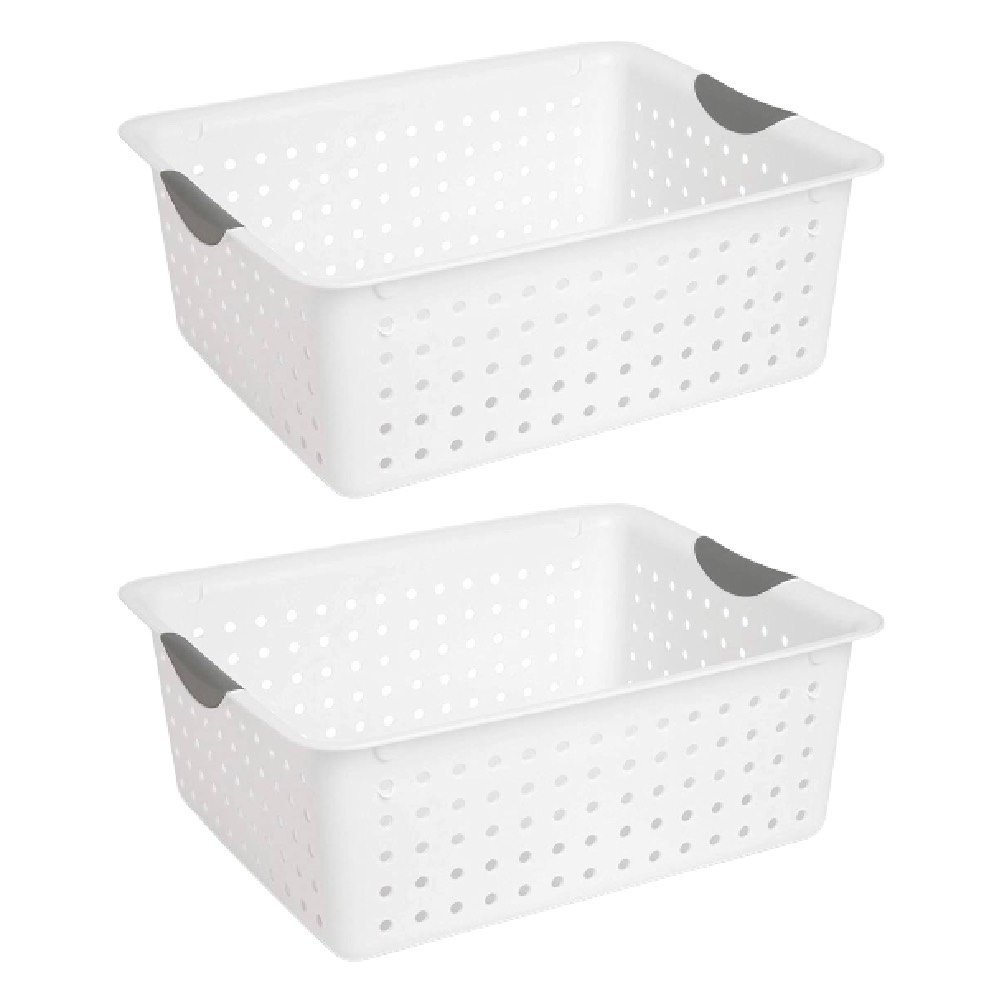 Sterilite Basket Bin 1626 Large Ultra Storage Organizer Plastic