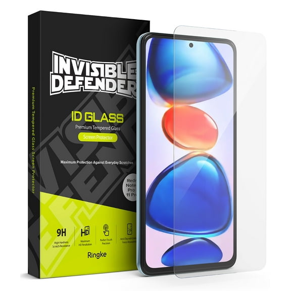 Ringke [2 Pack] Tempered Glass Screen Protector Compatible with Xiaomi Redmi Note 11 Pro  Plus, Premium Glass Film 9H Hardness Anti-Scratch Screen Protector