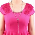 thumbnail image 4 of 2021 Plus Récent Unisexe Charme Argent Chapelet Perles Chaîne Acier Inoxydable Croix Pendentif Collier Argent, 4 of 6