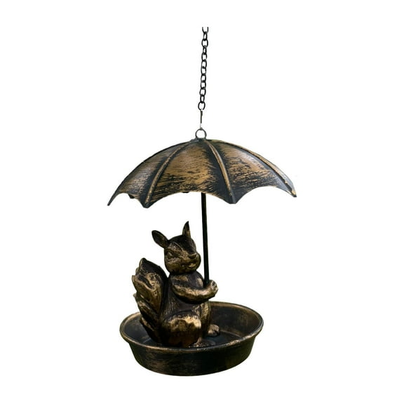 Fzaqwen Bird Feeder Craetive Animal Shape Water Feeding Tray for Balcony Squirrel