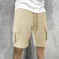 thumbnail image 5 of Mgmyaa Mens Cargo Shorts Casual Solid Color Lightweight Summer Outdoor Work Cargo Shorts with Multi Pockets, 5 of 6