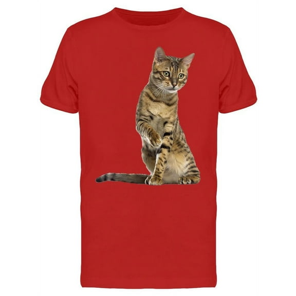 Playful Young Bengal Cat T-Shirt Men -Image by Shutterstock, Male Large