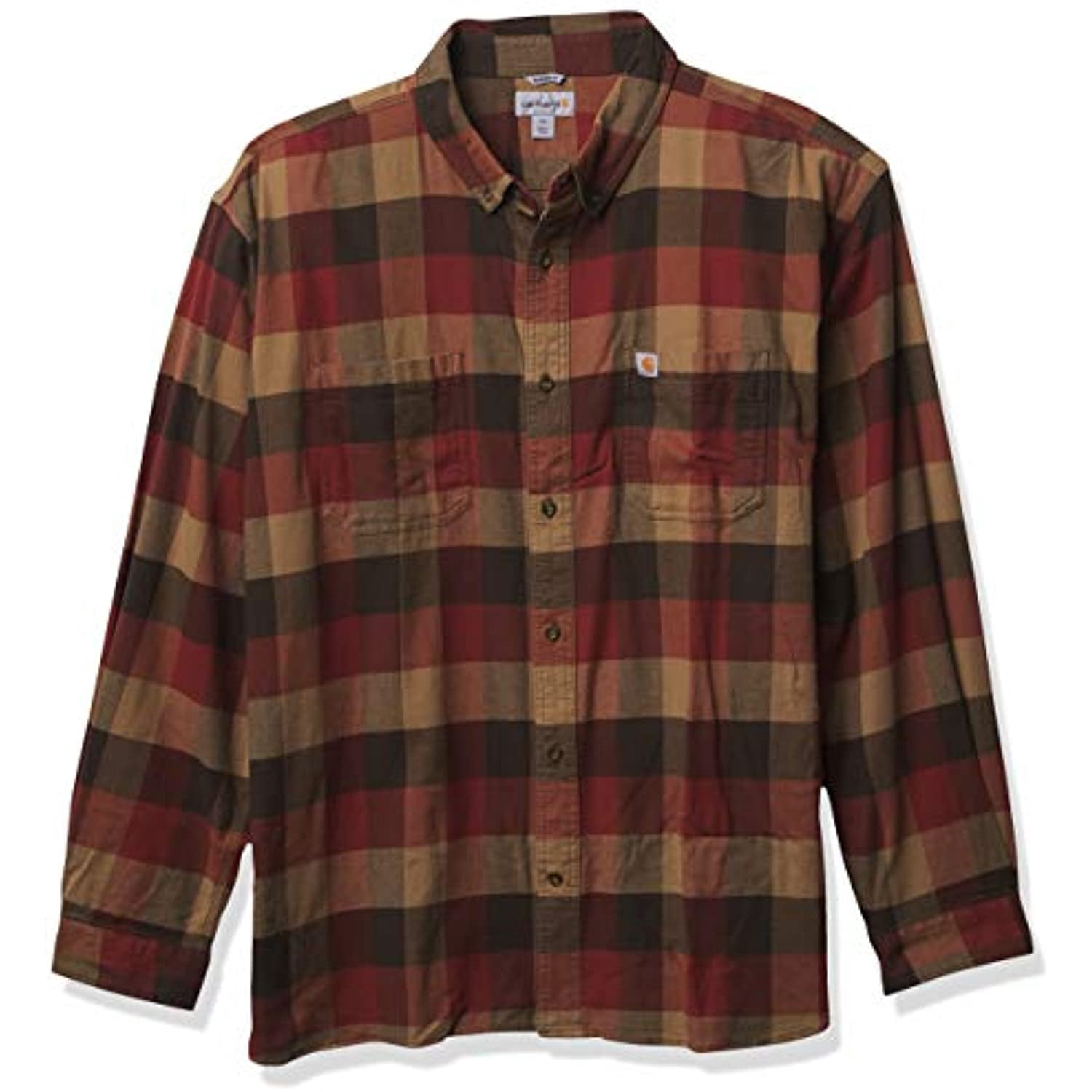 Carhartt Men's Long-Sleeve, Iron Ore, X 