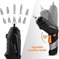 thumbnail image 3 of Cordless Screwdriver, Electric Rechargeable Screw Gun & Bit Set With Front LED Ratchet Wrench, DC Charging With 46pcs Accessories, 3 of 5