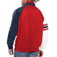 thumbnail image 2 of Men's Starter Red/Navy Boston Red Sox Elite Raglan Half-Zip Jacket, 2 of 2