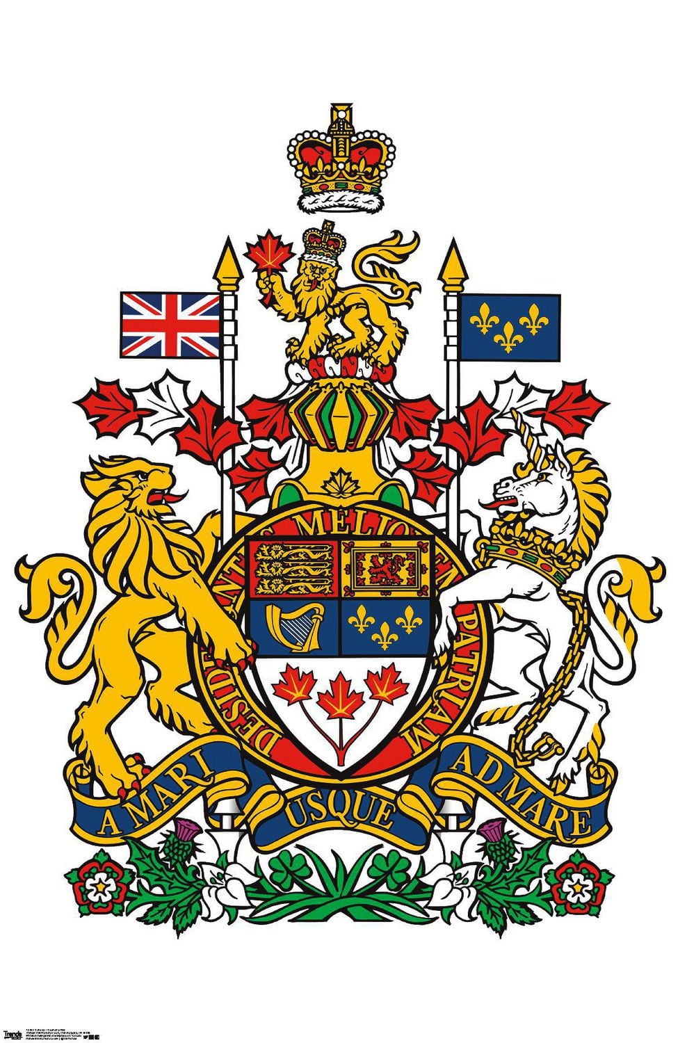 Canada - Coat of Arms Wall Poster, 22.375" x 34"