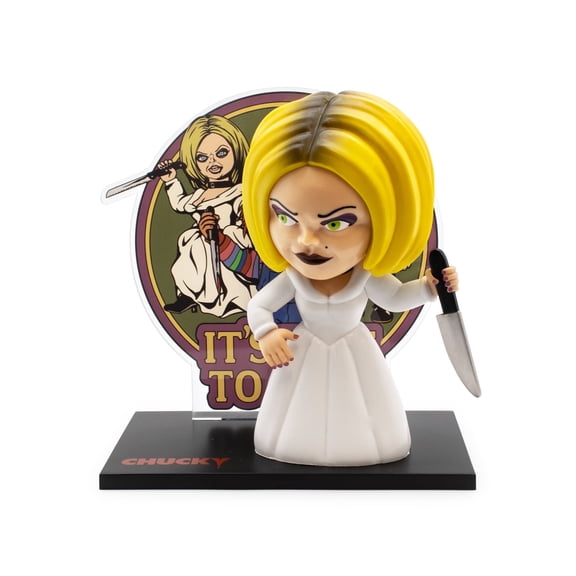 Bride of Chucky Tiffany Fly Guys 4.5-Inch Vinyl Figure with Acrylic Backdrop