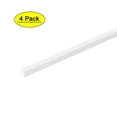 thumbnail image 4 of Uxcell Square Bars Rod 0.16'' ×0.16'' ×20"  Square Bar Rod for Architectural Model Making DIY ABS Plastic White 4 pcs, 4 of 5