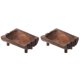 thumbnail image 1 of 2 piezas de soporte de bandeja de madera para servir, soporte de jabón sólido, caja de almacenamiento de platos hecha a mano para ducha, baño, viaje, 1 of 6