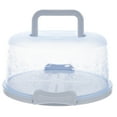 thumbnail image 4 of SHISUYAN Blue Portable Cake Box Container with Handle for Kitchen Use Made of Durable PP Lightweight Sealing Buckle 1Pc, 4 of 8