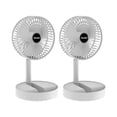 thumbnail image 4 of Ventilador telescópico plegable, ventiladores de pie plegables, ventilador eléctrico recargable de bajo ruido 2 piezas, 4 of 9