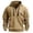 Khaki, variant on Flag Print Zip-Up Hoodie for Men, Big & Tall Casual Pullover for Sports, Fall Spring Patriotic Streetwear,Gray,XL