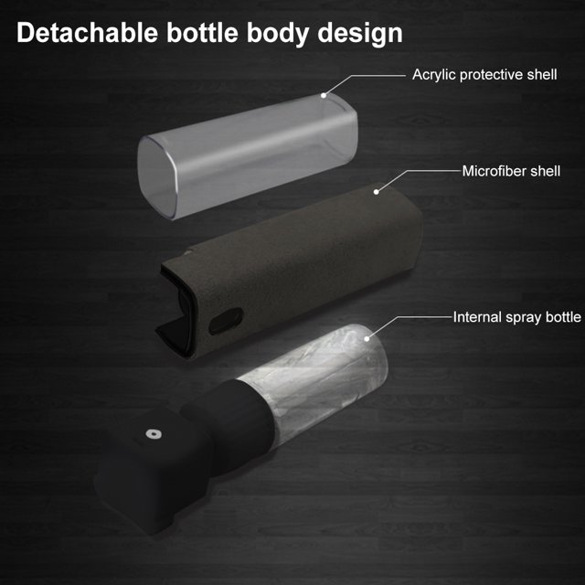 Kit de pulverización limpiador de pantalla 2 en 1, botella pulverizadora y limpiador de toallitas para iPad/iPhone