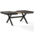 thumbnail image 3 of Crosley Furniture Hayden Wood Butterfly Leaf Trestle Dining Table in Slate, 3 of 12
