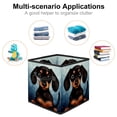 thumbnail image 2 of Dachshund Foldable Toy Box Storage Box Organizer Bins with Handle, 10.8"x10.5"x10.6", Large Capacity, 2 of 6