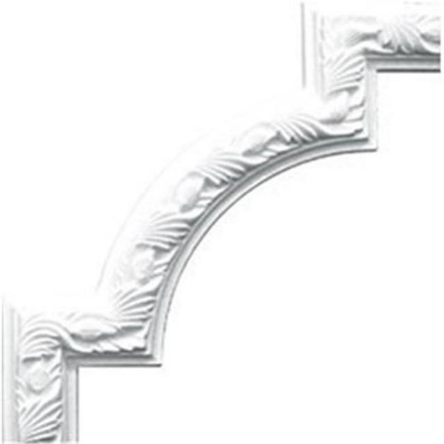 Ekena Millwork PML12X12MI 12.75 In. W X 12.75 In. H Architectural Milton Running Leaf Panel Moulding Corner