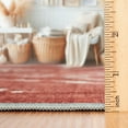 thumbnail image 5 of ReaLife Rugs Machine Washable Area Rug - Living Room Bedroom Bathroom Kitchen Entryway Office - Padded Crease Free Stain Resistant Premium - Moroccan Tribal Diamond - Jax- Orange - 2'x 3', 5 of 9
