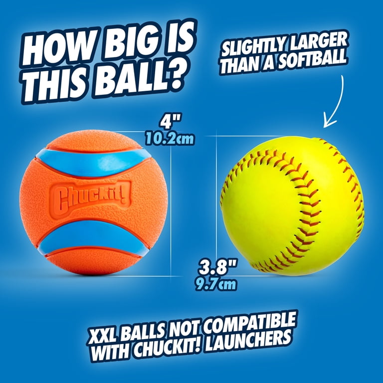 Chuckit! Ultra Dog Ball Rubber Fetch Toy, Extra Large 4 Inch XXL photo 4