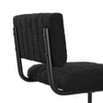 thumbnail image 6 of Bar Stool Chair Barstool, Set of 2, Black, Fabric, Metal, Mid Century Pub Cafe Bistro Dining Kitchen, Modern Contemporary HB34859, 6 of 11