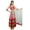White & Red, variant on Atasi Womens Classy Floor Length Flaired Anarkali Salwaar Suit with Dupatta