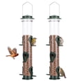 thumbnail image 1 of Comederos metálicos para pájaros MIXXIDEA, tubo de 20 pulgadas y 6 puertos, paquete de 2, 1 of 7