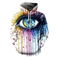 thumbnail image 5 of Sudadera con capucha con estampado 3D de grafiti divertido para hombre, sudadera con estampado de cielo estrellado y ojos coloridos, sudadera informal, sudadera holgada de manga larga, 5 of 5