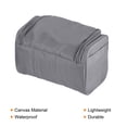 thumbnail image 4 of Uxcell Waterproof Canvas Hanging Toiletry Bag Makeup Pouch with Strap Hook Zipper, Grey 2 Pack, 4 of 5