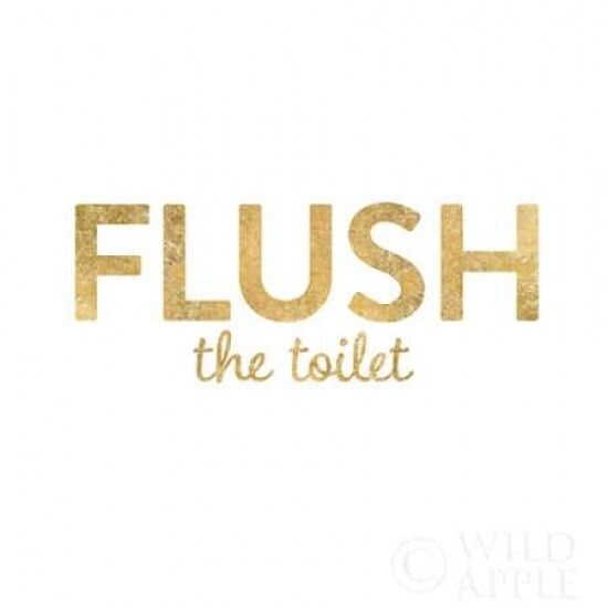 24 x 24 Bathroom Etiquette IV Poster Print by Wild Apple Portfolio