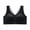 Black, variant on Ohufall Womens Bra Plus Size Front Buckle Gathered Bra Fixed Cup Seamless Back Comfort Everyday Bras