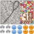thumbnail image 1 of 1 Set Dreadlocks Braids Beads Hair Accessories for Braiding Extensions Safe Hair Charms for Weddings, Parties & DIY Crafts, 1 of 2