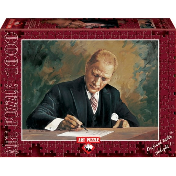 While Ataturk Works At Cankaya Mansion 1000 Piece Puzzle